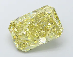 20.05ct PRINCESS Fancy Vivid Yellow VVS2 Coloured Lab diamond