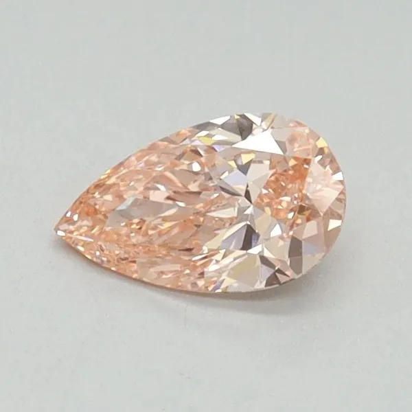 0.41ct PEAR Fancy Vivid Pink VVS2 Coloured Lab diamond