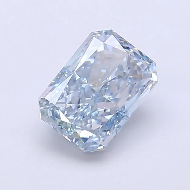 1.01ct RADIANT Fancy Vivid Blue VS1 Coloured Lab diamond