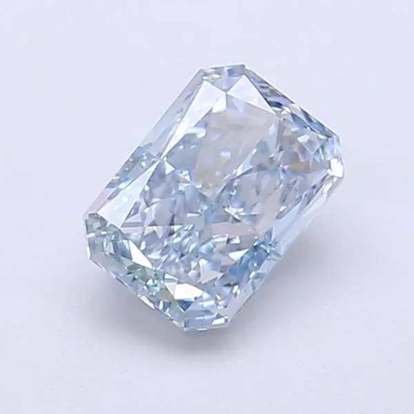 1.01ct RADIANT Fancy Vivid Blue VS1 Coloured Lab diamond