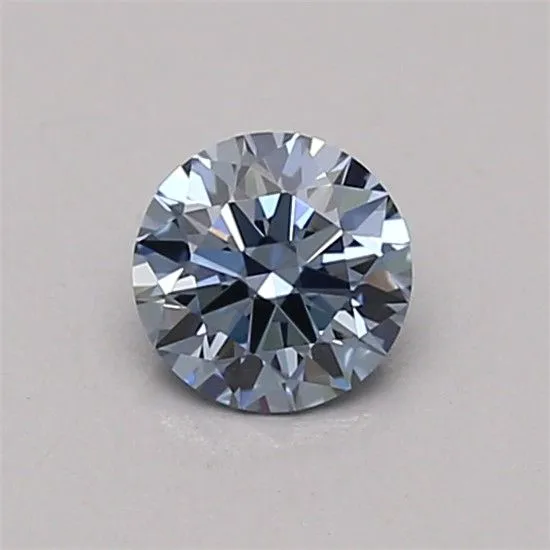 0.36ct ROUND Fancy Intense Blue VVS1 Coloured Lab diamond
