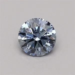 0.36ct ROUND Fancy Intense Blue VVS1 Coloured Lab diamond