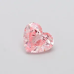 1.02ct HEART Fancy Vivid Pink VS1 Coloured Lab diamond