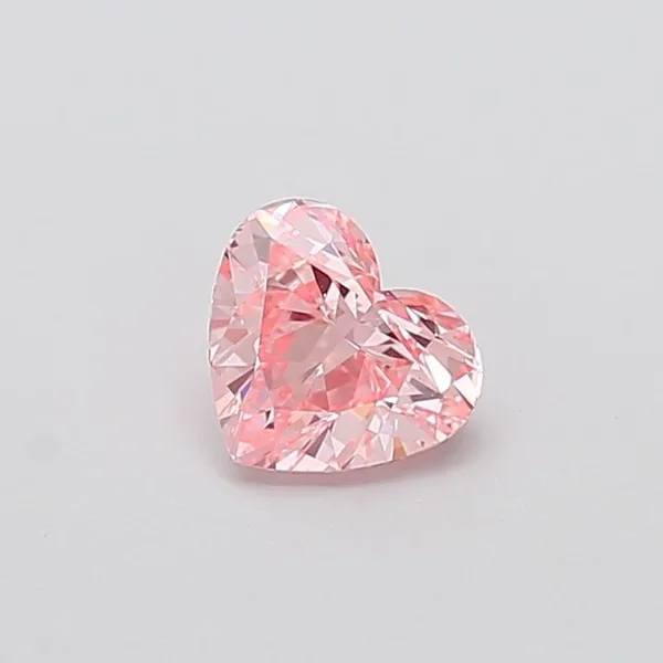 1.02ct HEART Fancy Vivid Pink VS1 Coloured Lab diamond