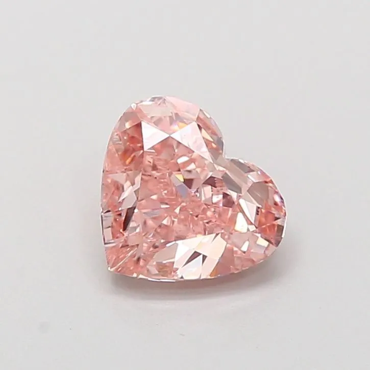 1.20ct HEART Fancy Intense Brownish Pink VS1 Coloured Lab diamond