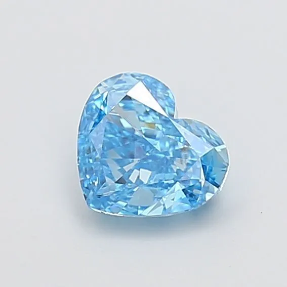1.05ct HEART Fancy Vivid Blue VS1 Coloured Lab diamond