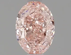 0.71ct OVAL Fancy Vivid Pink VS1 Coloured Lab diamond