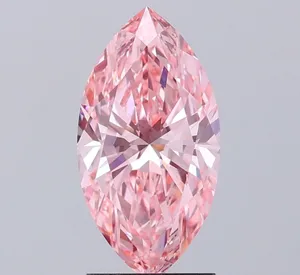 2.06ct MARQUISE Fancy Vivid Pink VVS1 Coloured Lab diamond