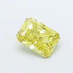 1.36ct RADIANT Fancy Intense Yellow SI1 Coloured Lab diamond