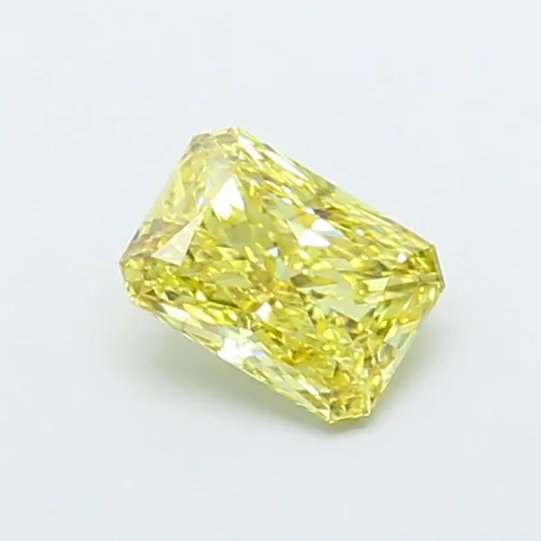 1.36ct RADIANT Fancy Intense Yellow SI1 Coloured Lab diamond