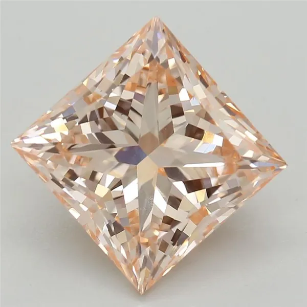 3.03ct PRINCESS Fancy Intense Pink VS1 Coloured Lab diamond