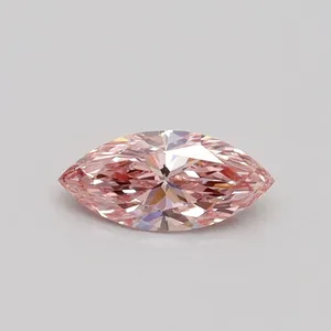 0.4ct MARQUISE Fancy Intense Pink VVS2 Coloured Lab diamond