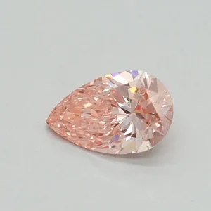 0.31ct PEAR Fancy Vivid Pink VVS2 Coloured Lab diamond