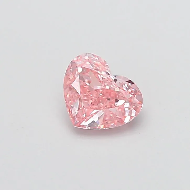 1.13ct HEART Fancy Vivid Pink VS2 Coloured Lab diamond