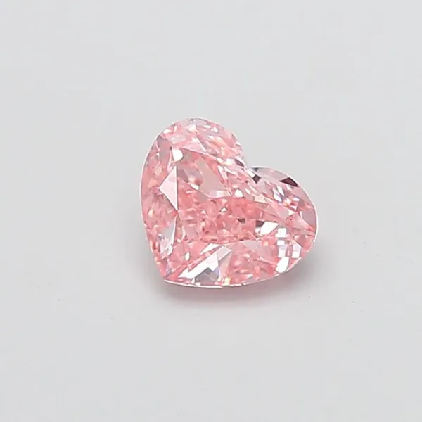 1.13ct HEART Fancy Vivid Pink VS2 Coloured Lab diamond