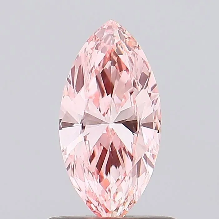 0.61ct MARQUISE Fancy Vivid Pink VVS2 Coloured Lab diamond