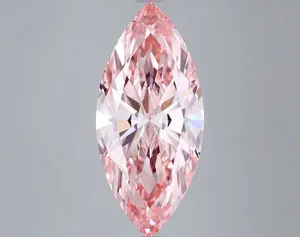 2.57ct MARQUISE Fancy Vivid Pink VVS1 Coloured Lab diamond