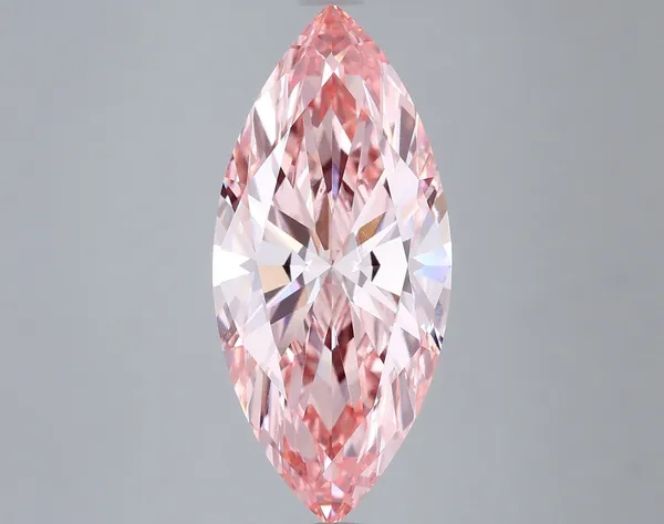 2.57ct MARQUISE Fancy Vivid Pink VVS1 Coloured Lab diamond