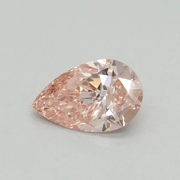 0.3ct PEAR Fancy Intense Pink VS2 Coloured Lab diamond