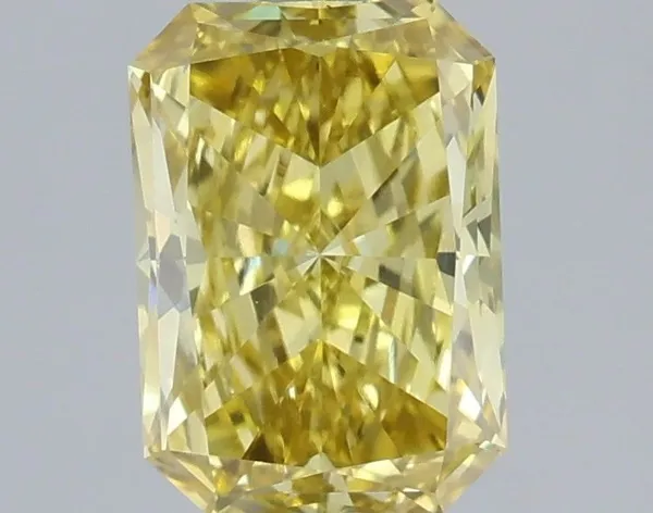 1.03ct RADIANT Fancy Intense Yellow VVS2 Coloured Lab diamond