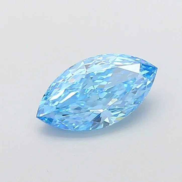 2.04ct MARQUISE Fancy Vivid Blue VVS2 Coloured Lab diamond