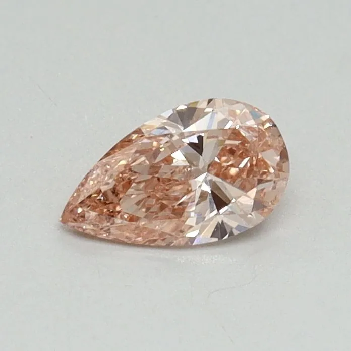 0.32ct PEAR Fancy Intense Pink VS1 Coloured Lab diamond