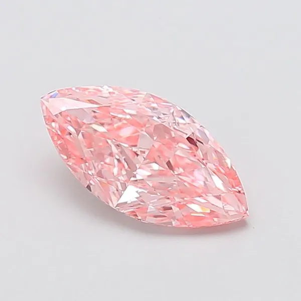 1.89ct MARQUISE Fancy Vivid Pink VS1 Coloured Lab diamond