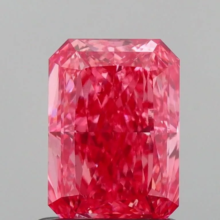 1.10ct RADIANT Fancy Vivid Pink VS2 Coloured Lab diamond