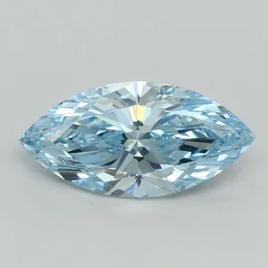 1.04ct MARQUISE Fancy Vivid Blue VS1 Coloured Lab diamond