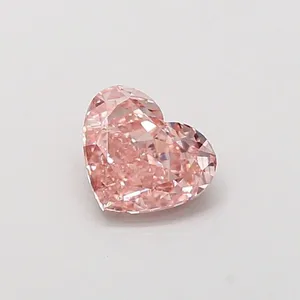 1.04ct HEART Fancy Intense Pink VS2 Coloured Lab diamond