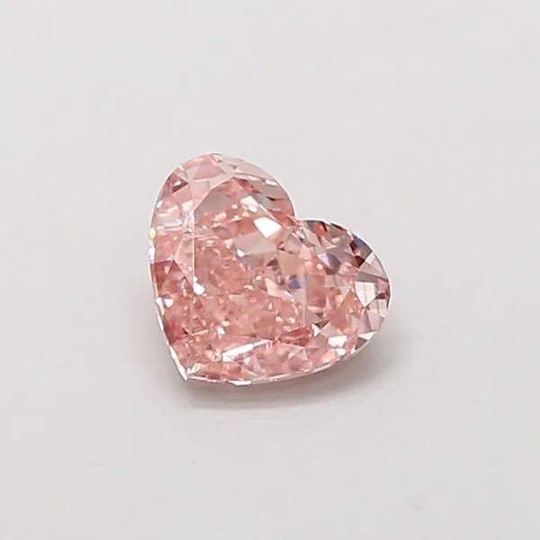 1.04ct HEART Fancy Intense Pink VS2 Coloured Lab diamond