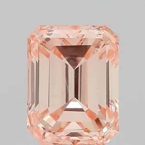 1.02ct EMERALD Fancy Intense Pink VS2 Coloured Lab diamond