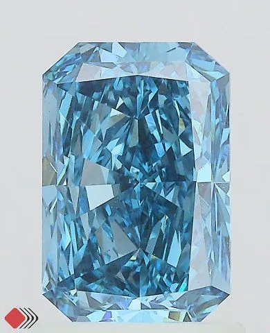 1.49ct RADIANT Fancy Vivid Blue VS1 Coloured Lab diamond