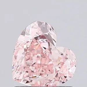 1.02ct HEART Fancy Vivid Pink VS1 Coloured Lab diamond