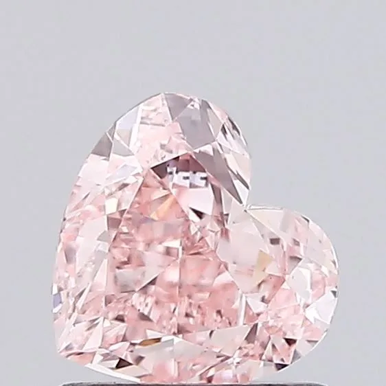 1.02ct HEART Fancy Vivid Pink VS1 Coloured Lab diamond