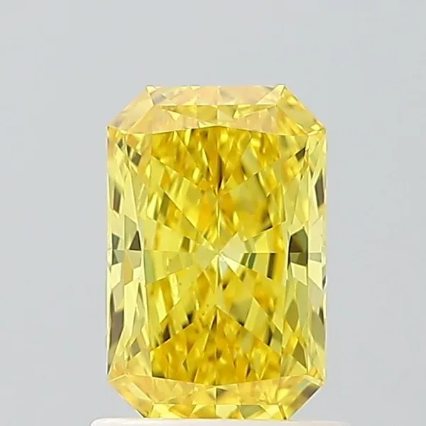 1.02ct RADIANT Fancy Vivid Yellow VS2 Coloured Lab diamond