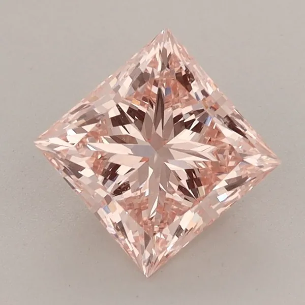 1.51ct PRINCESS Fancy Intense Pink VS1 Coloured Lab diamond