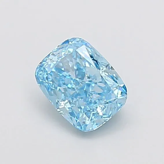 1.07ct CUSHION Fancy Vivid Blue VS1 Coloured Lab diamond