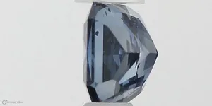 0.51ct EMERALD Fancy Vivid Blue SI2 Coloured Lab diamond