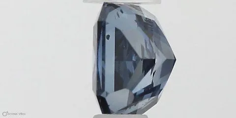 0.51ct EMERALD Fancy Vivid Blue SI2 Coloured Lab diamond