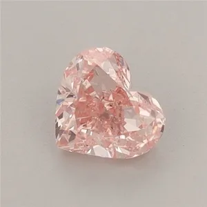 0.69ct HEART Fancy Vivid Pink VS1 Coloured Lab diamond