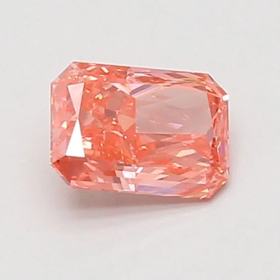 0.76ct RADIANT Fancy Vivid Pink IF Coloured Lab diamond