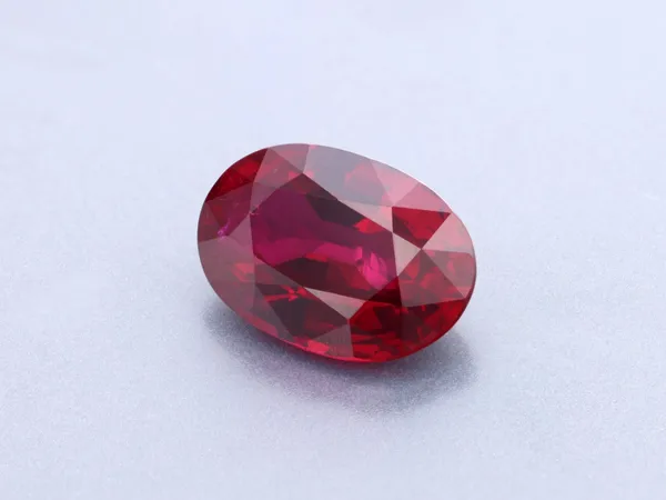 1.02ct Red Ruby, Oval cut gemstone
