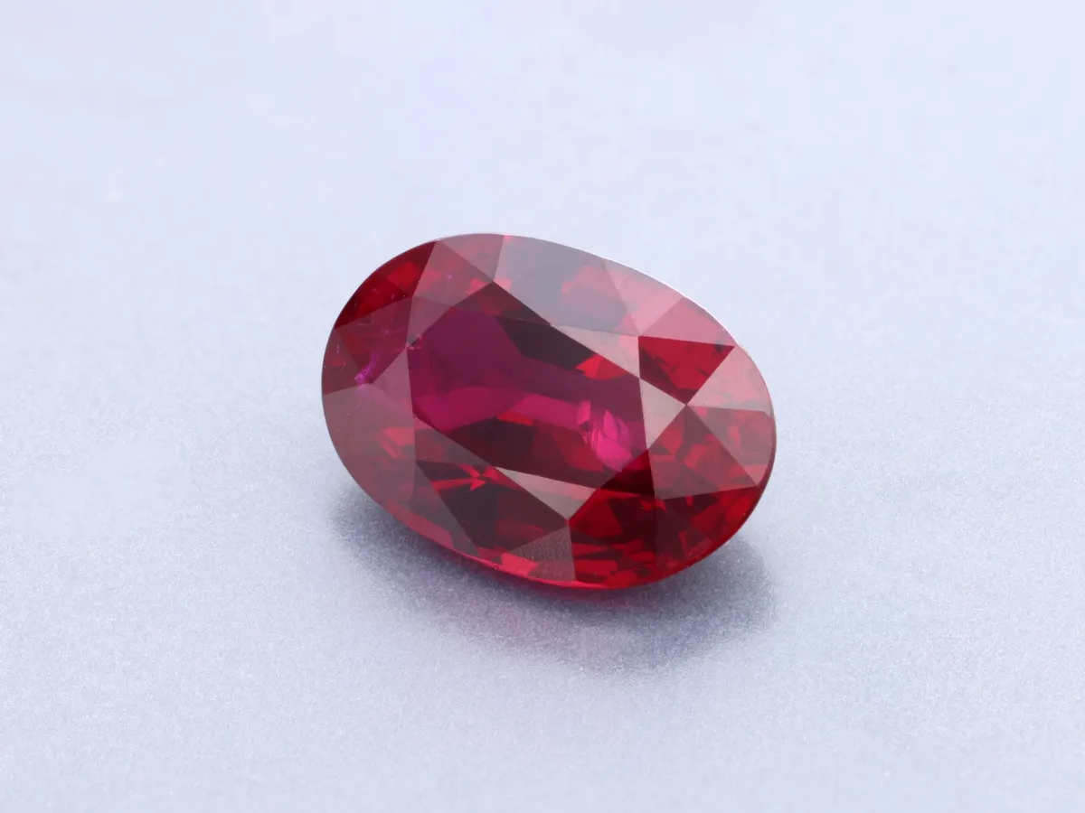 1.02ct Red Ruby, Oval gemstone