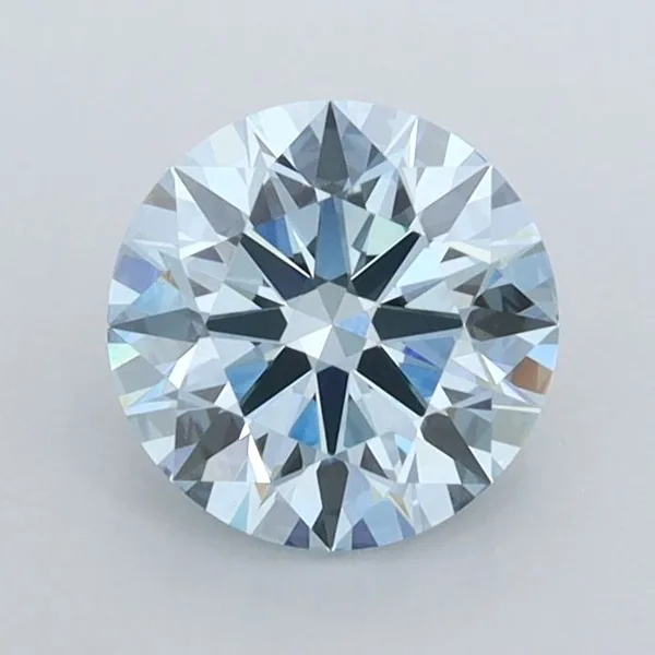1.07ct ROUND Fancy Intense Blue VVS2 Coloured Lab diamond