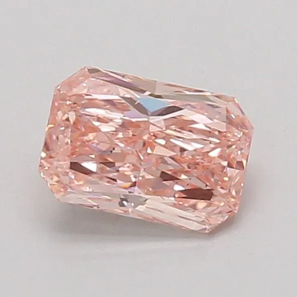 0.96ct RADIANT Fancy Vivid Pink VS2 Coloured Lab diamond