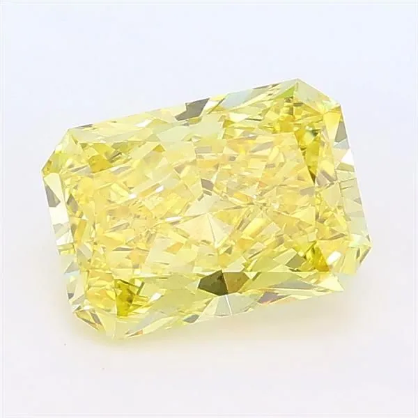 1.32ct RADIANT Fancy Intense Yellow SI1 Coloured Lab diamond