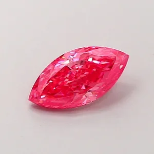0.89ct MARQUISE Fancy Vivid Pink VVS2 Coloured Lab diamond