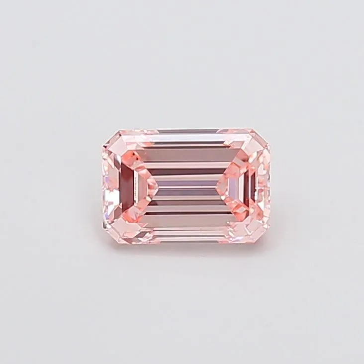1.10ct EMERALD Fancy Intense Pink VS1 Coloured Lab diamond