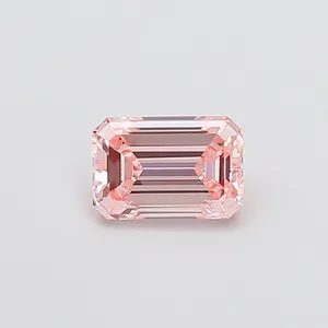 1.1ct EMERALD Fancy Intense Pink VS1 Coloured Lab diamond